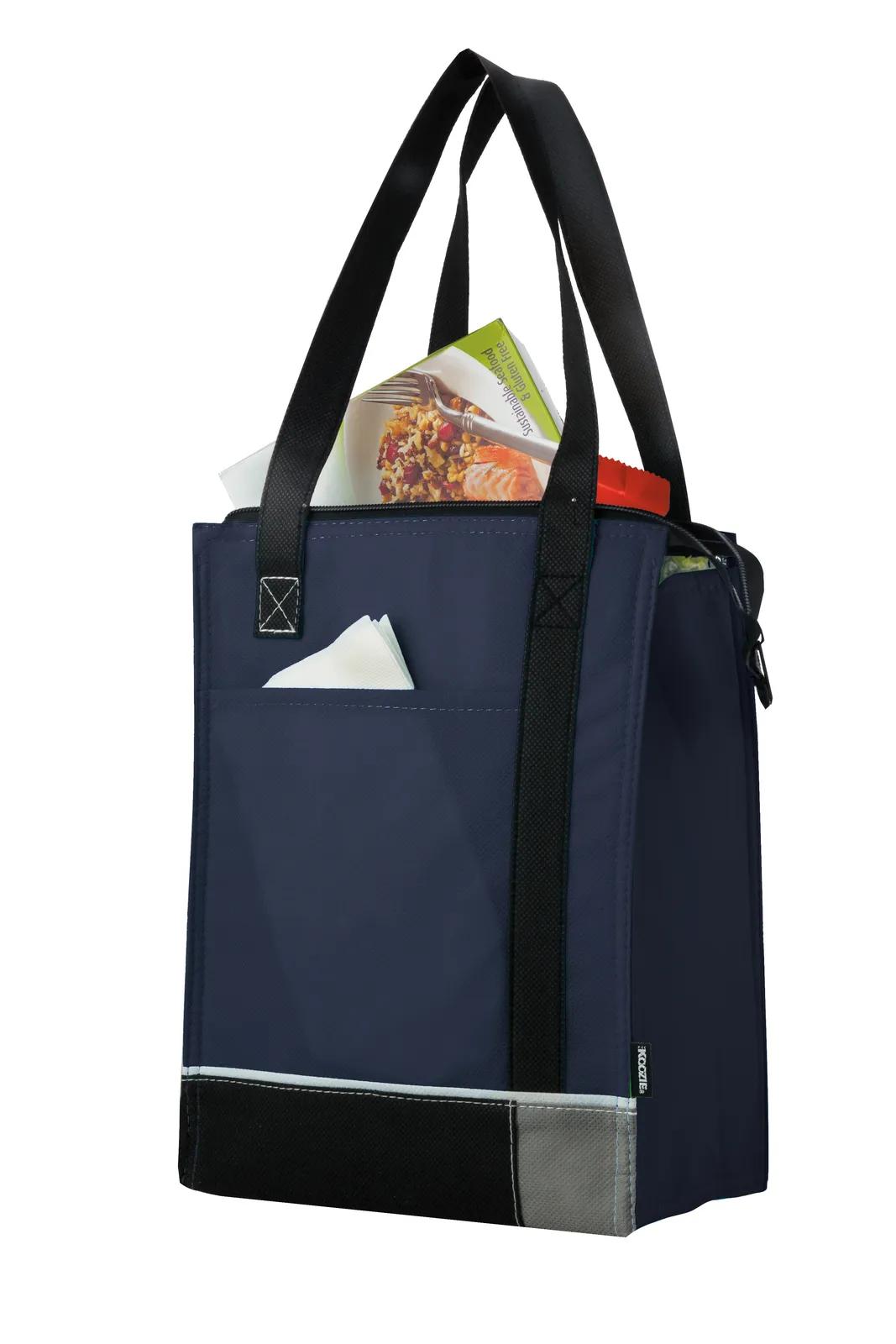 Tri-Tone Lunch Bag Thermal Lined Non-Woven - 12.25 x 8.625 x 5.5 in - product view 6