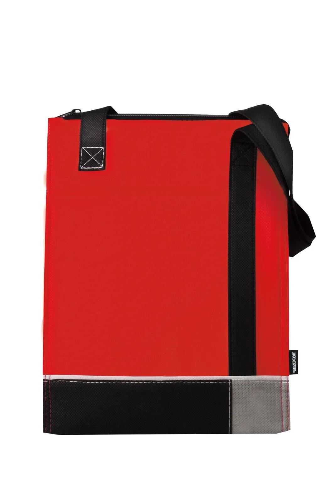 Tri-Tone Lunch Bag Thermal Lined Non-Woven - 12.25 x 8.625 x 5.5 in - product view 7