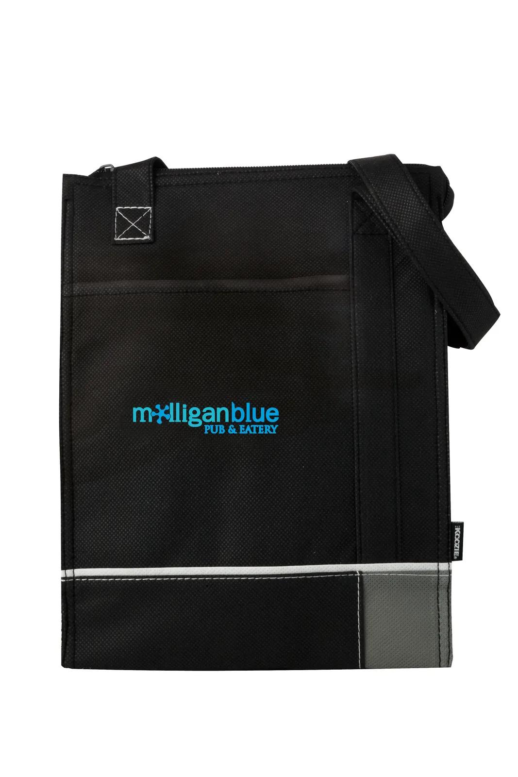 Tri-Tone Lunch Bag Thermal Lined Non-Woven - 12.25 x 8.625 x 5.5 in - product view 10