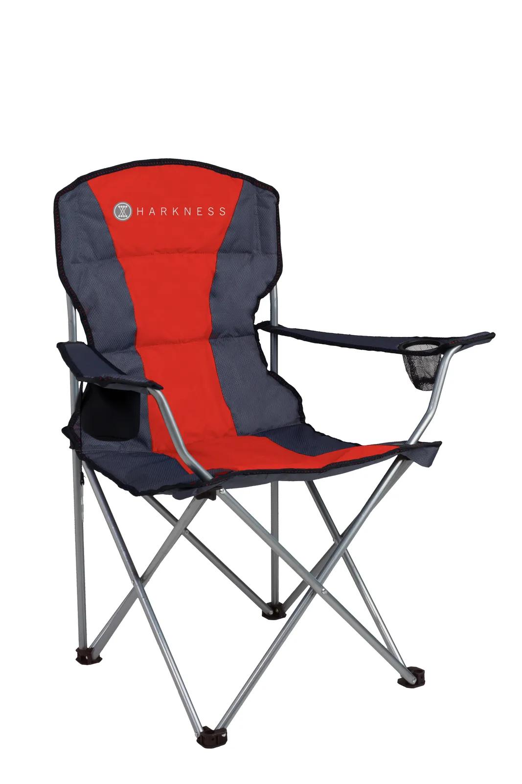 Folding Chair Padded Seat Insulated Pocket Steel - 36 x 32 x 20 in - product view 2