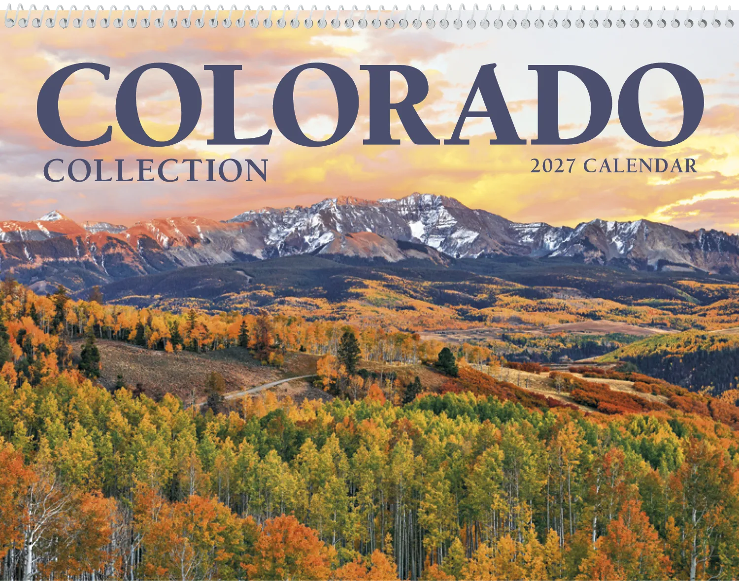Colorado Scenic Wall Calendar FSC Gloss Paper - 16.75 x 11 in - product view 2