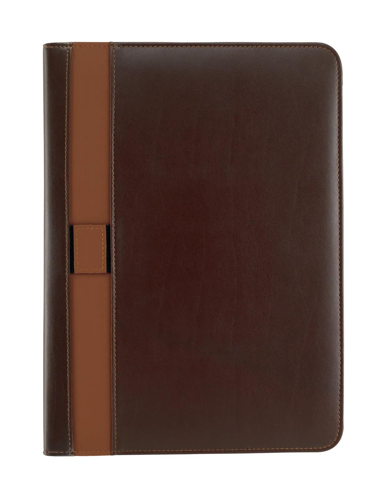 Vintage Style Padfolio PVC Contrast Stitching - 13.125 x 9.625 x 0.625 in - product view 4