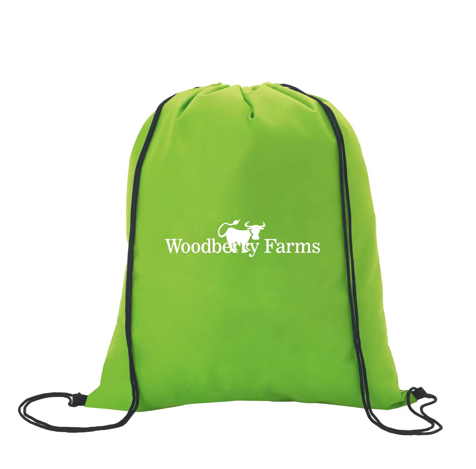Non-Woven Drawstring Backpack Large Imprint Area - 16.375 x 13.5 in - product view 5
