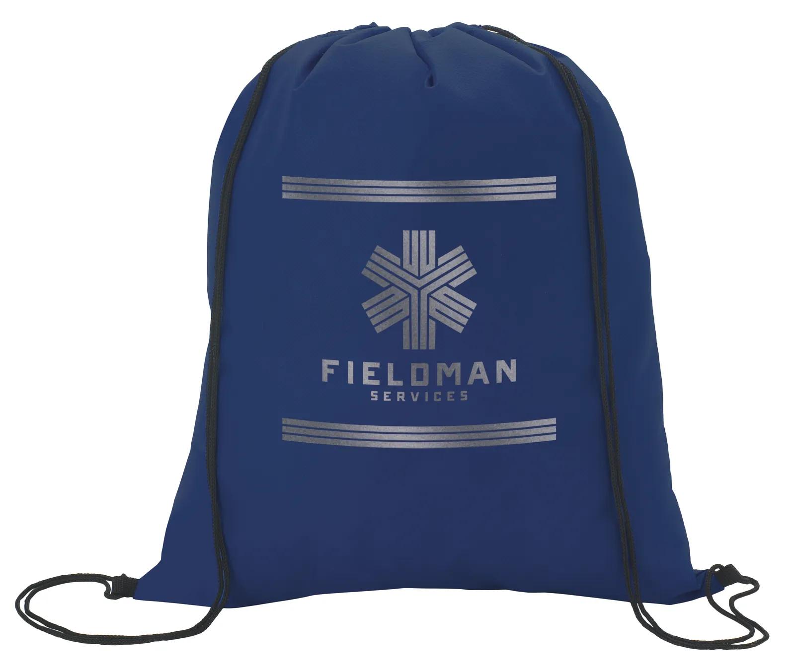 Non-Woven Drawstring Backpack Large Imprint Area - 16.375 x 13.5 in - product view 13