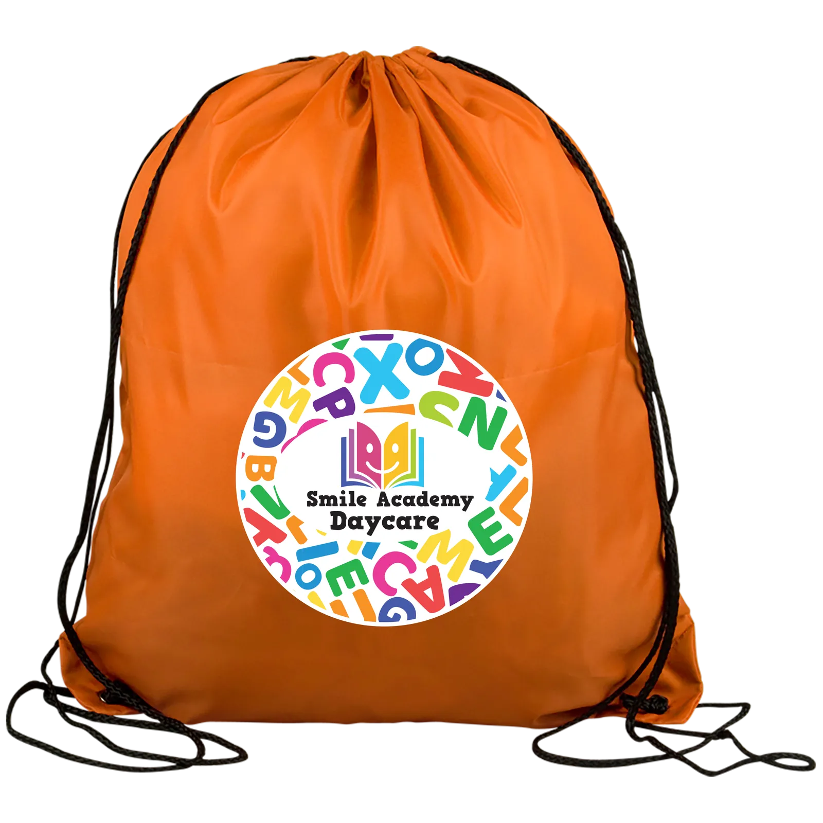 Non-Woven Drawstring Backpack Large Imprint Area - 16.375 x 13.5 in - product view 4