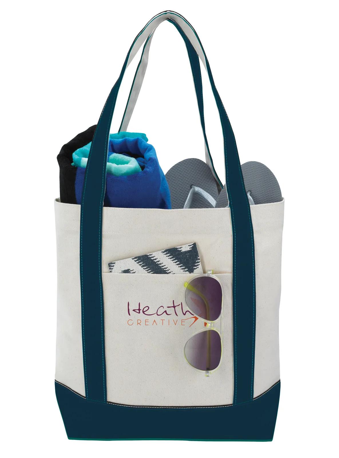 Marina Tote Cotton Canvas Snap Closure 12 oz - 14 x 18 x 6 in - product view 10
