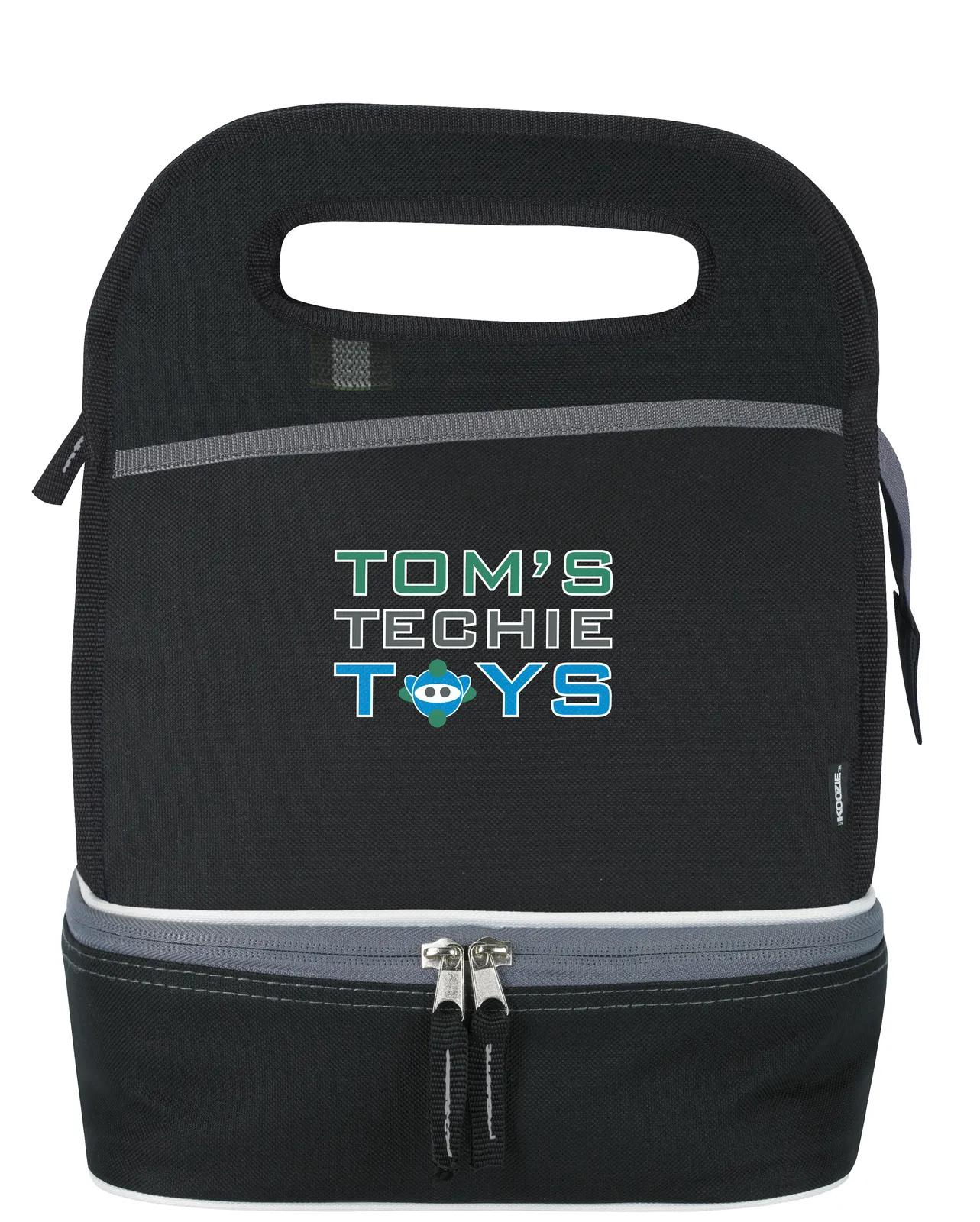 Duplex Lunch Cooler Dual Compartment PEVA Liner - 14 x 9.75 x 6.75 in - product view 5