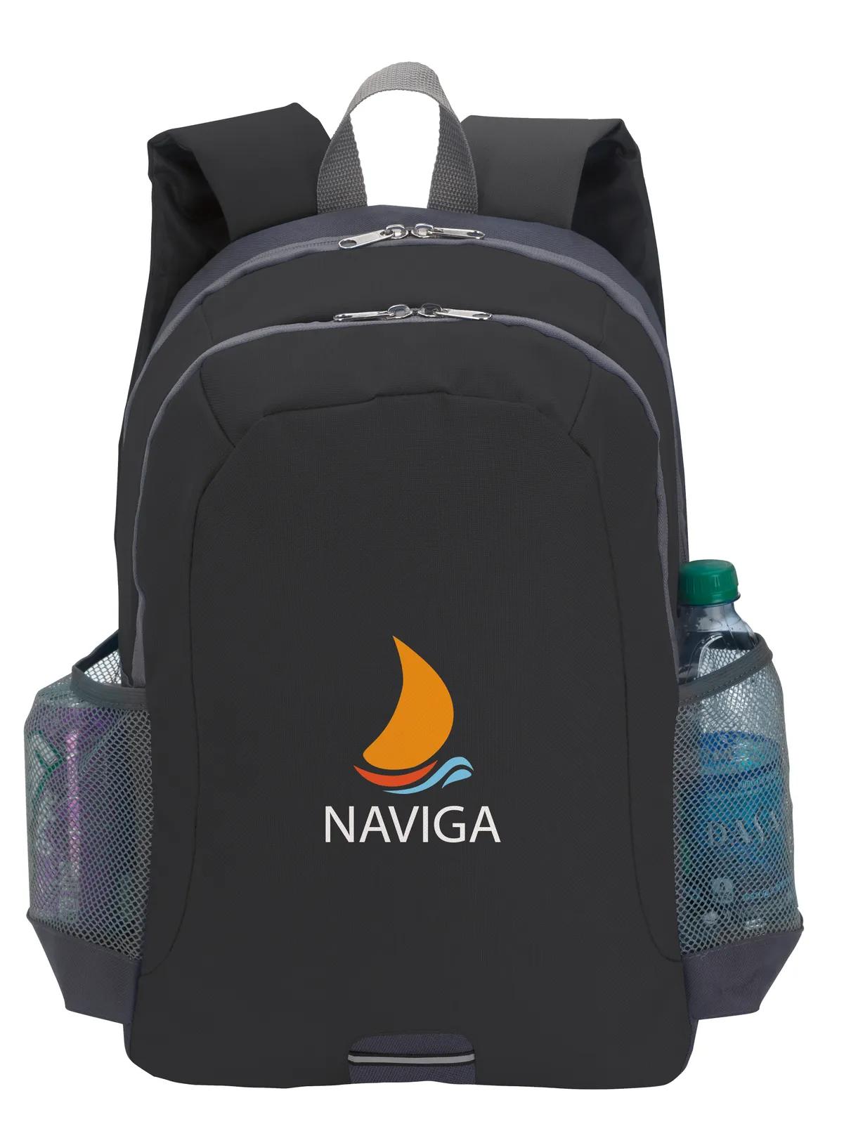 Sport Backpack Reflective Strap Padded Panel - 16 x 11 x 6 in - product view 7