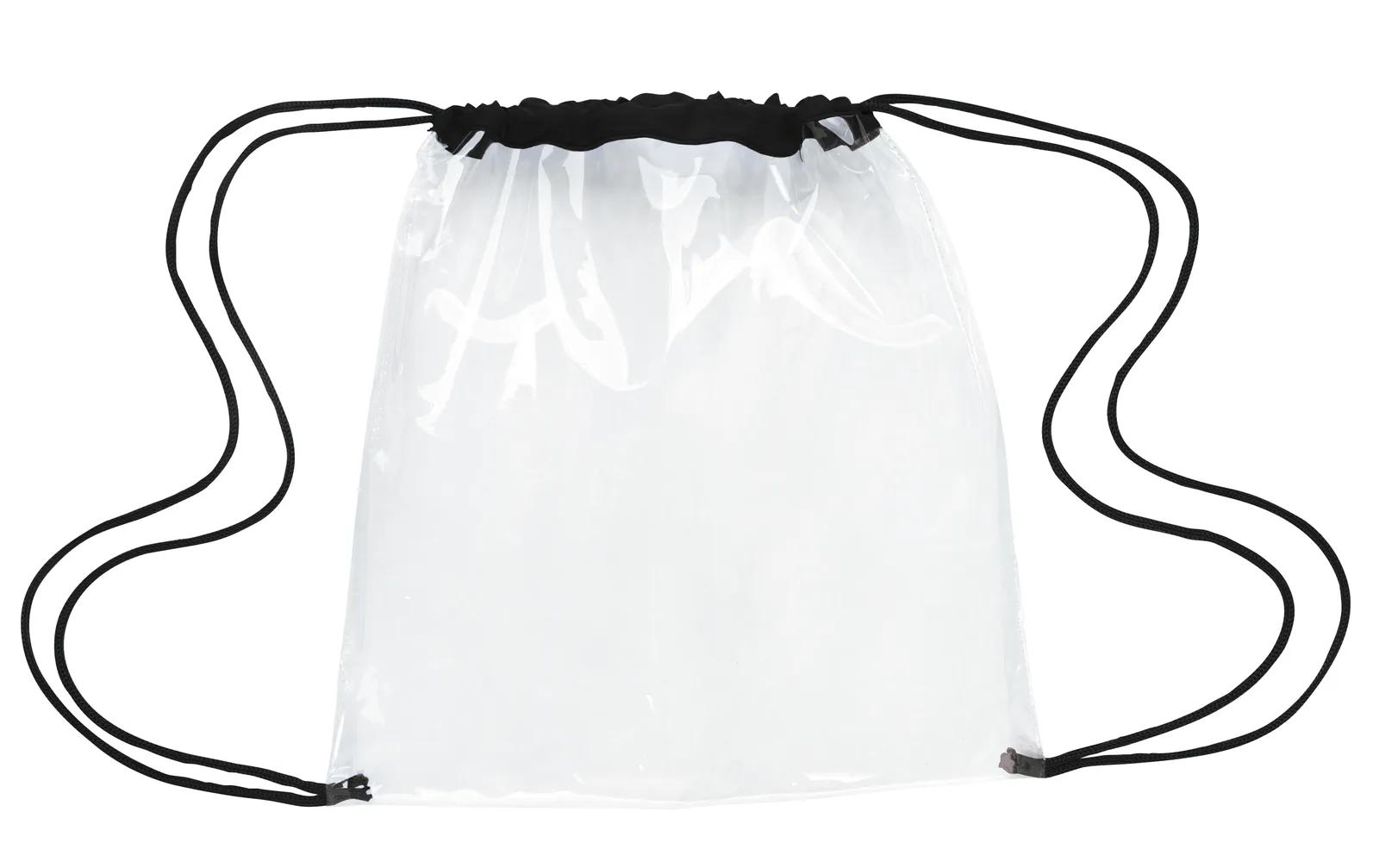 Clear Game Drawstring Backpack NFL Policy Compliant - 12 x 12 in - product view 6