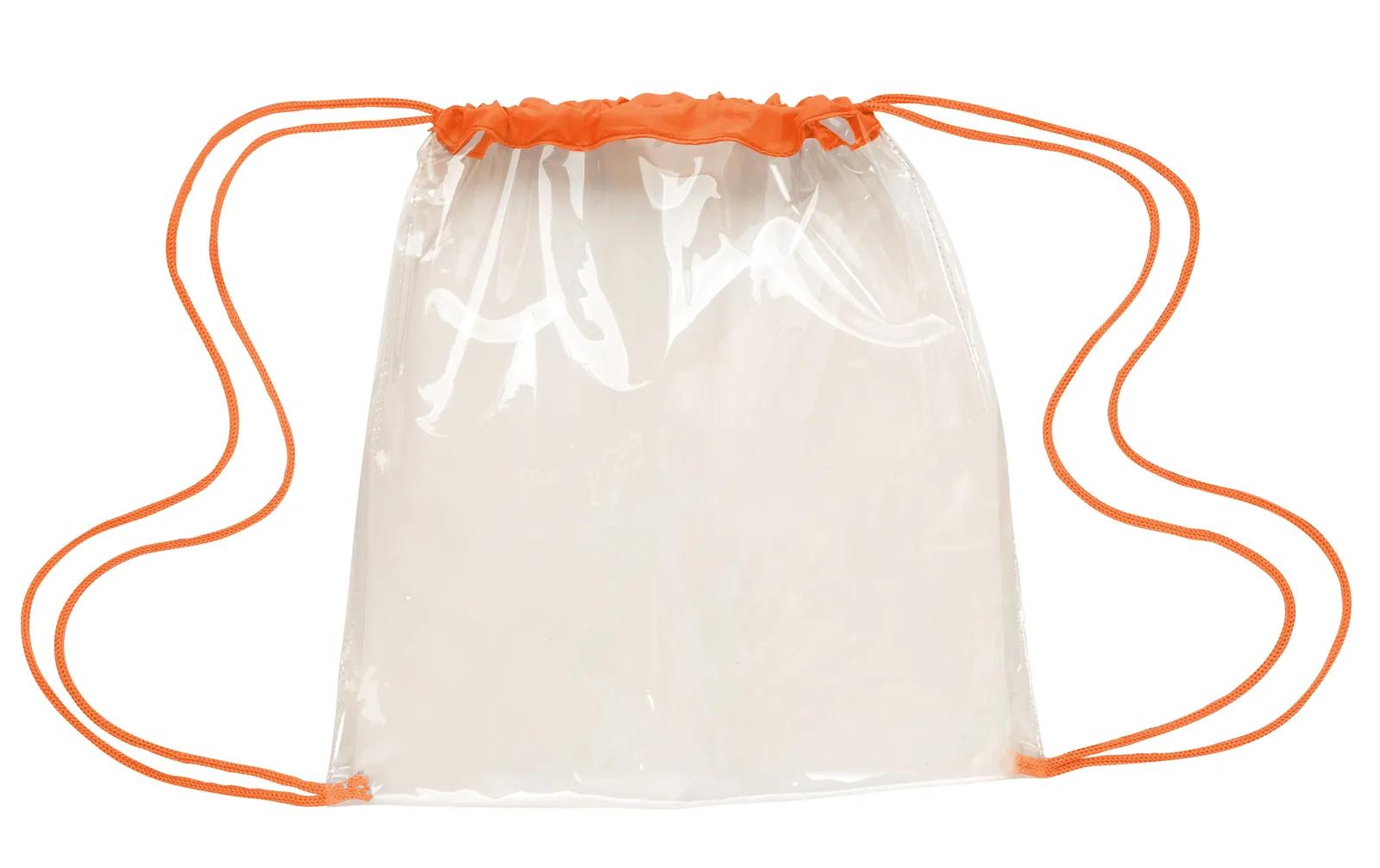 Clear Game Drawstring Backpack NFL Policy Compliant - 12 x 12 in - product view 9