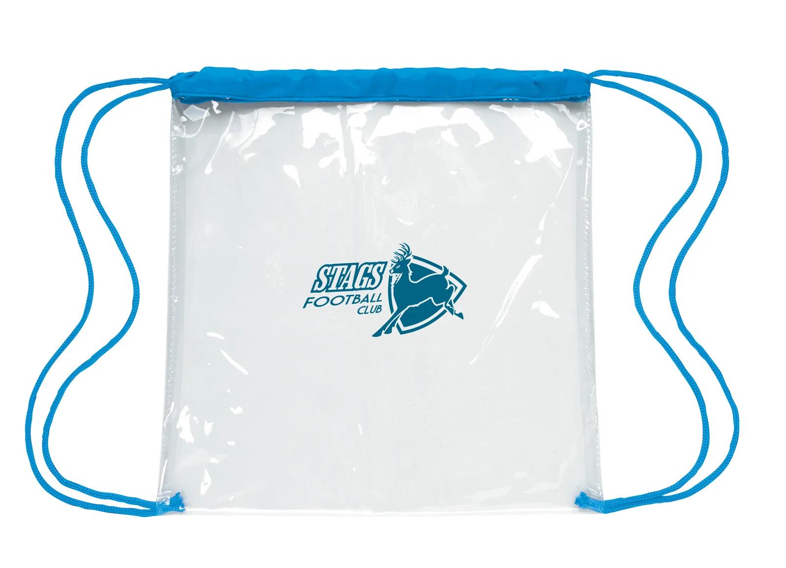 Clear Game Drawstring Backpack NFL Policy Compliant - 12 x 12 in - product view 22