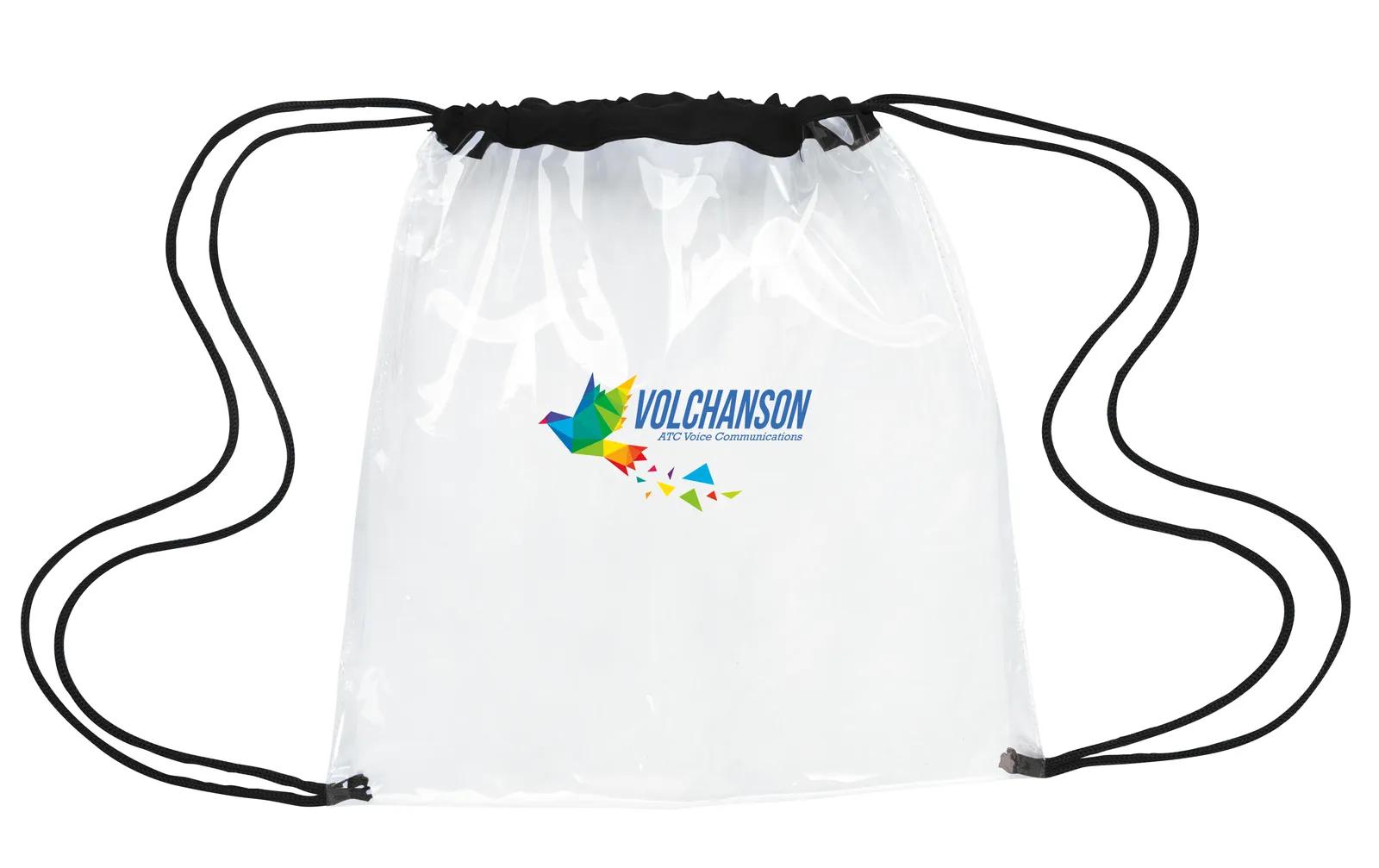 Clear Game Drawstring Backpack NFL Policy Compliant - 12 x 12 in - product view 23