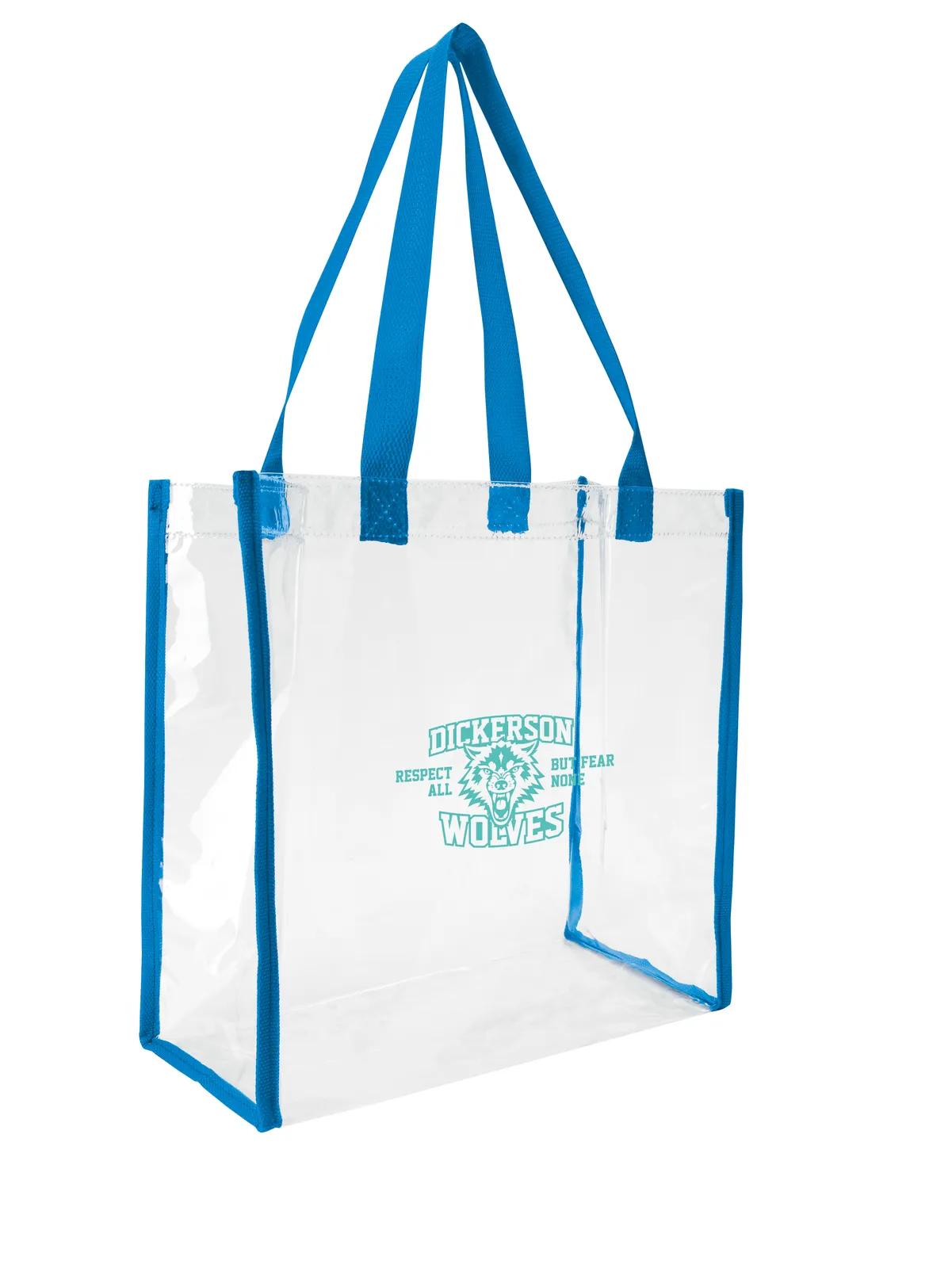Clear Game Tote NFL Policy Compliant Open Compartment - 12 x 12 x 6 in - product view 4