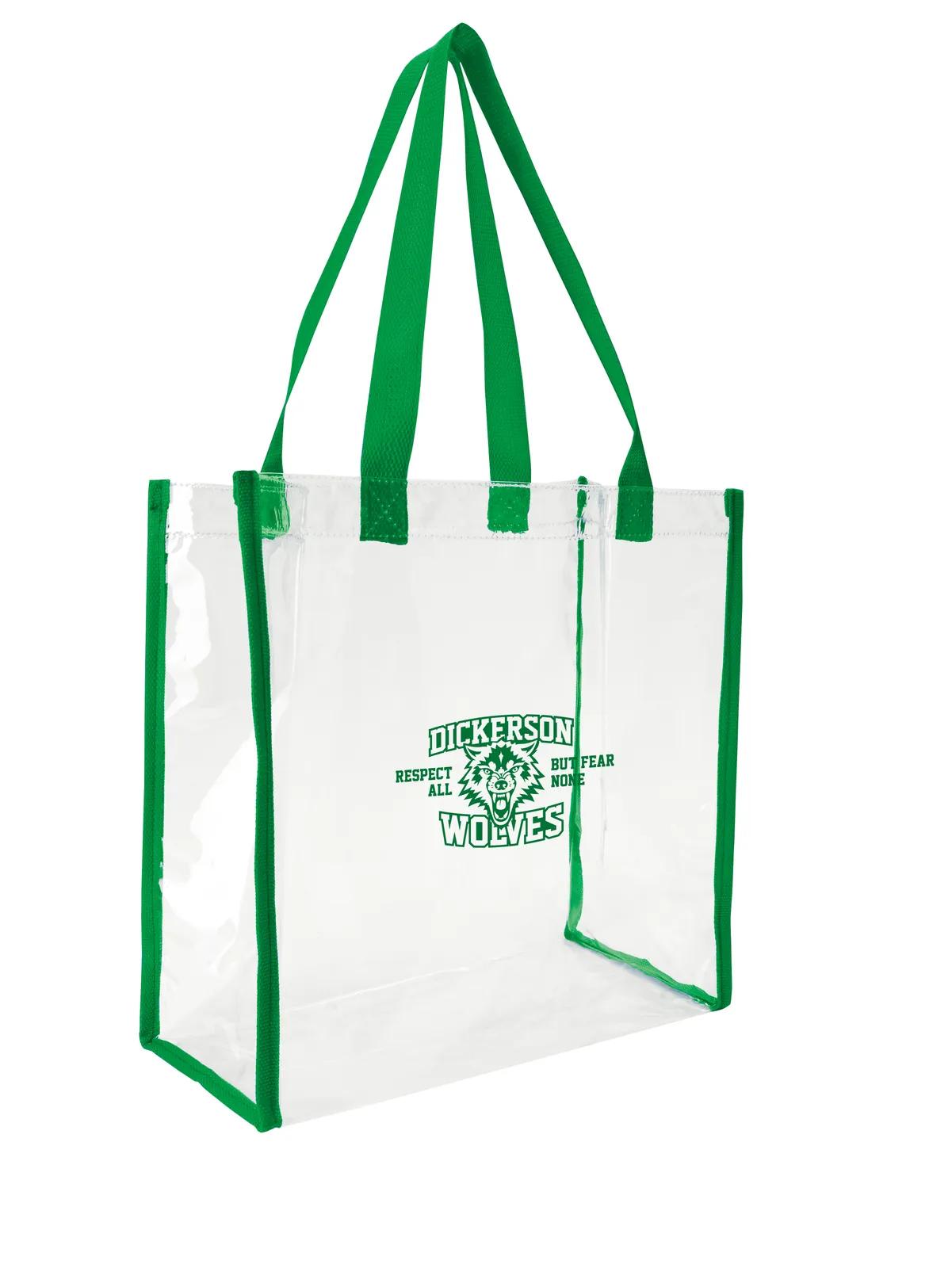Clear Game Tote NFL Policy Compliant Open Compartment - 12 x 12 x 6 in - product view 5