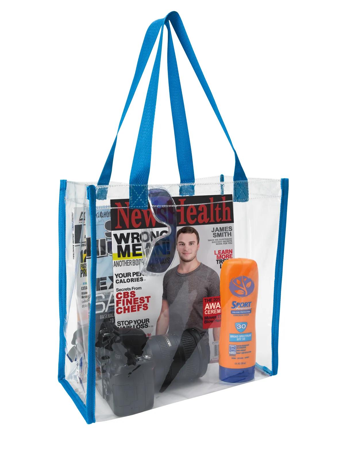 Clear Game Tote NFL Policy Compliant Open Compartment - 12 x 12 x 6 in - product view 8