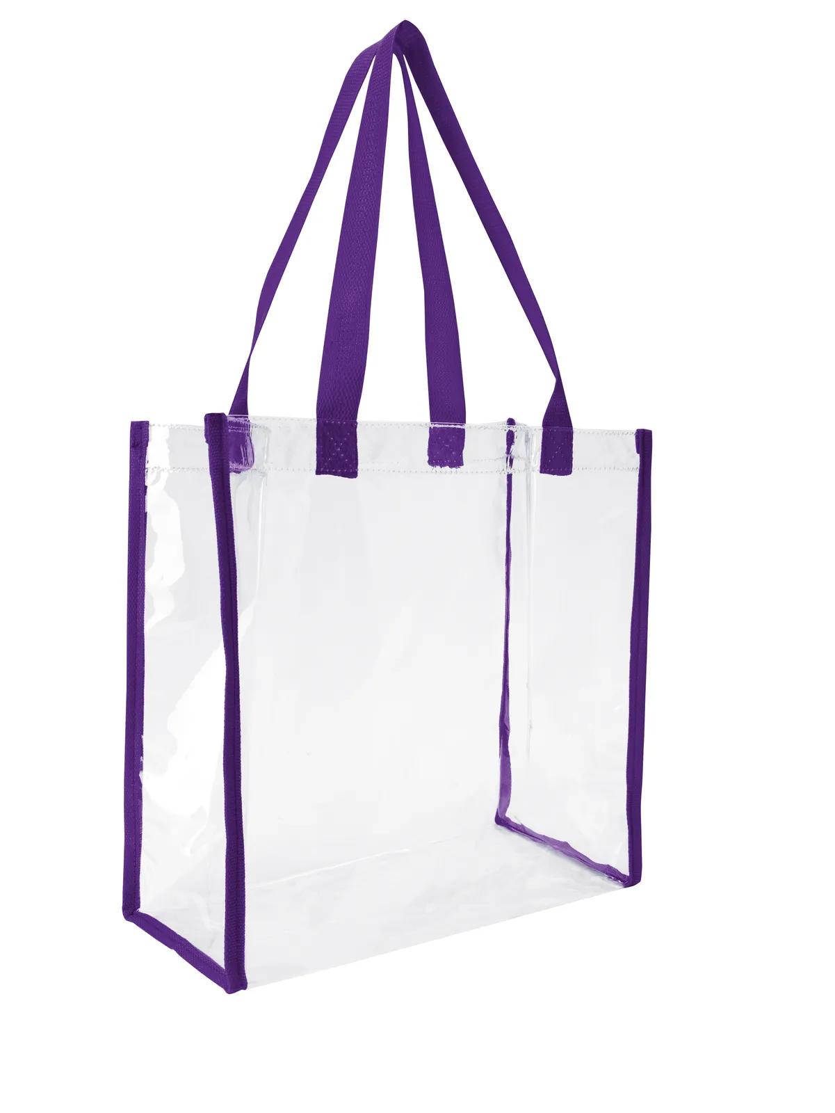 Clear Game Tote NFL Policy Compliant Open Compartment - 12 x 12 x 6 in - product view 12