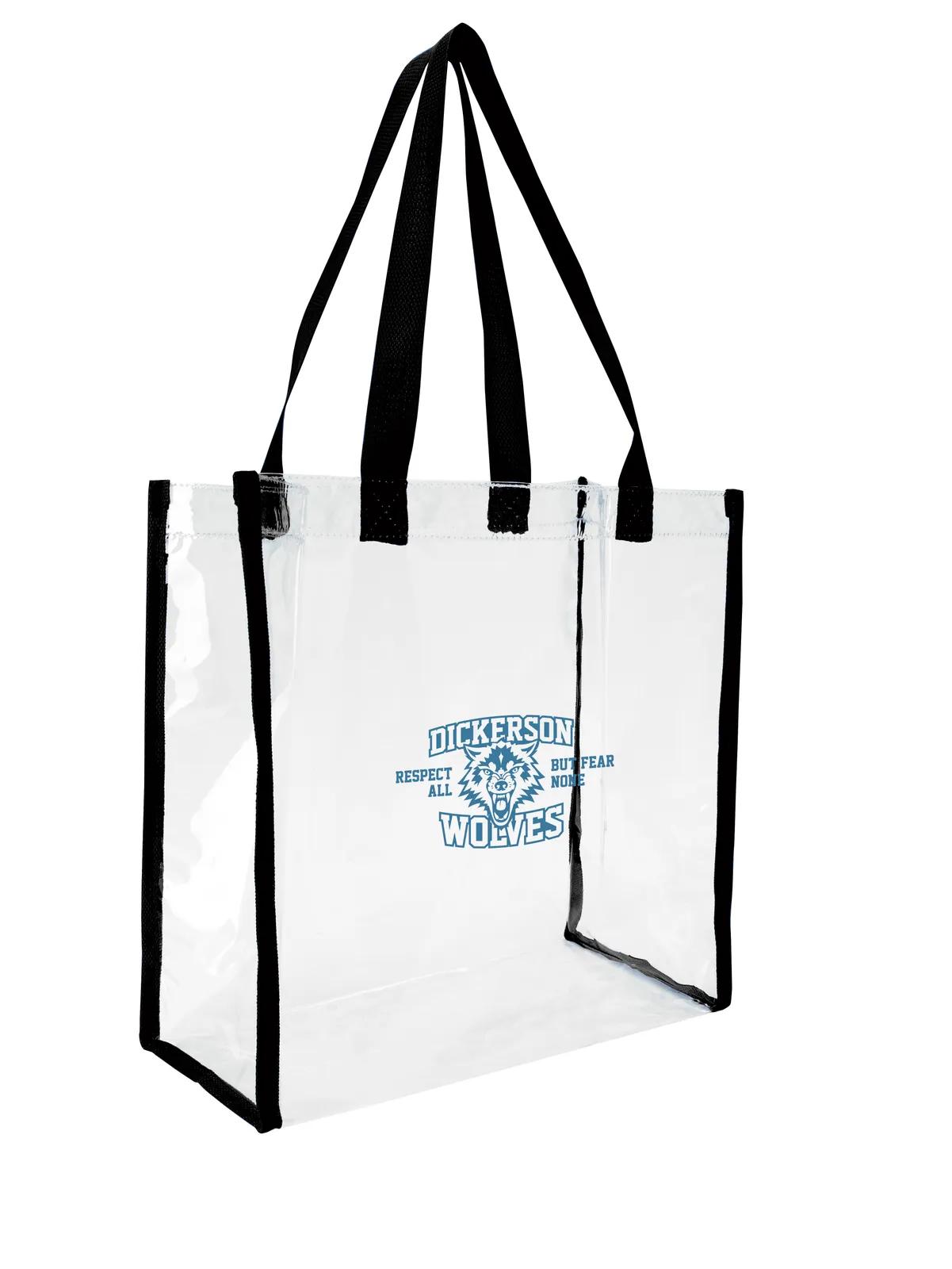 Clear Game Tote NFL Policy Compliant Open Compartment - 12 x 12 x 6 in - product view 14