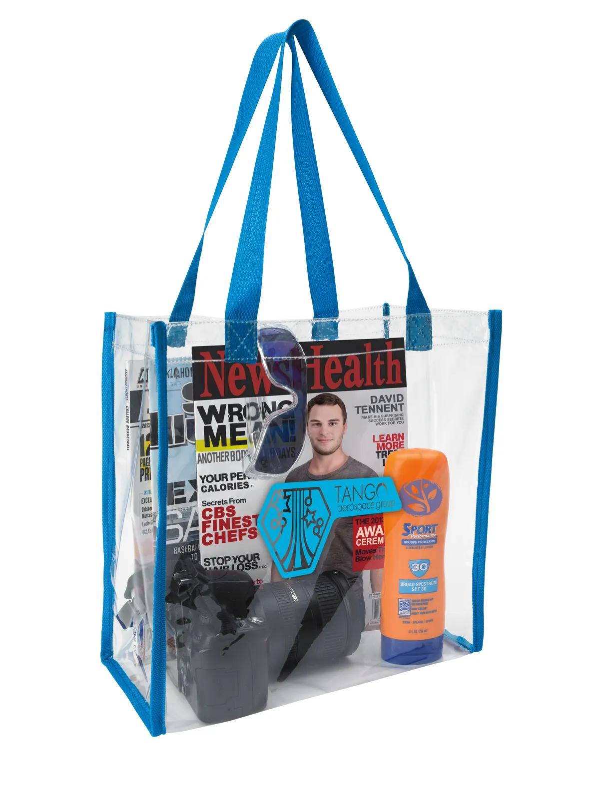 Clear Game Tote NFL Policy Compliant Open Compartment - 12 x 12 x 6 in - product view 16
