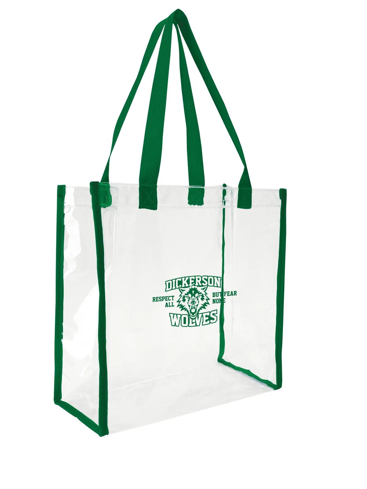 Clear Game Tote NFL Policy Compliant Open Compartment - 12 x 12 x 6 in - product view 17