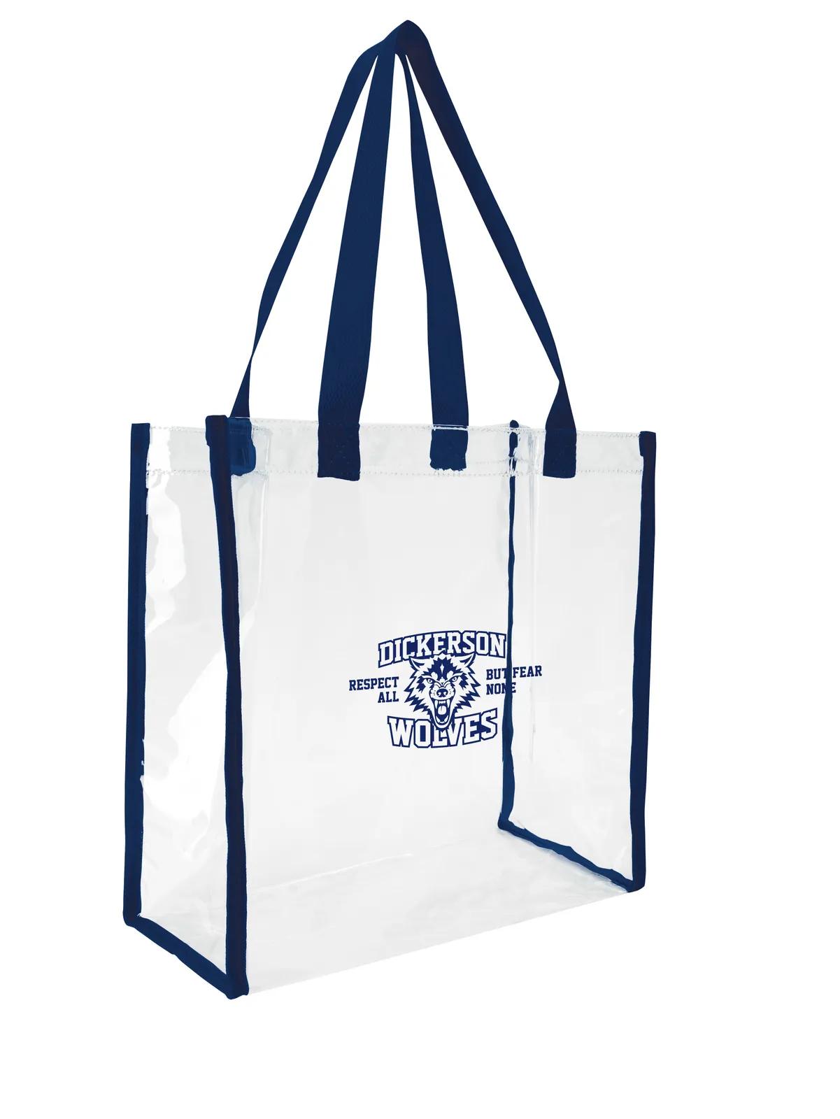 Clear Game Tote NFL Policy Compliant Open Compartment - 12 x 12 x 6 in - product view 28