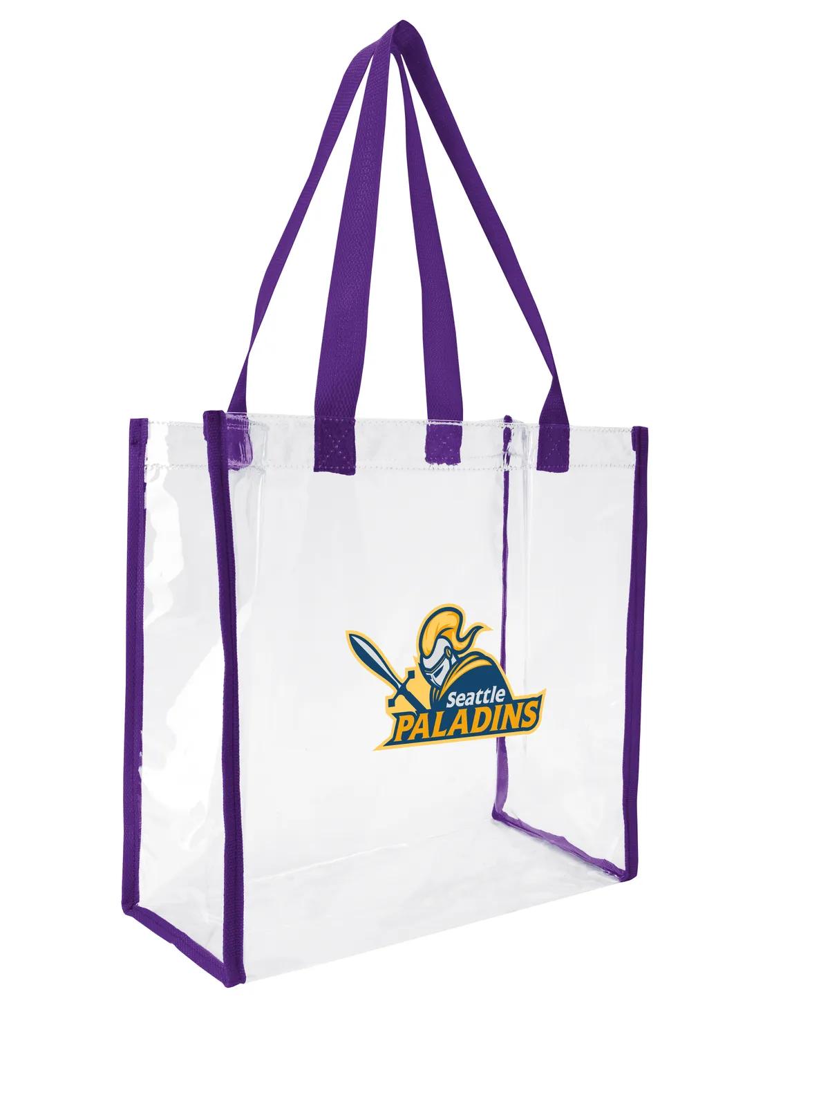 Clear Game Tote NFL Policy Compliant Open Compartment - 12 x 12 x 6 in - product view 29