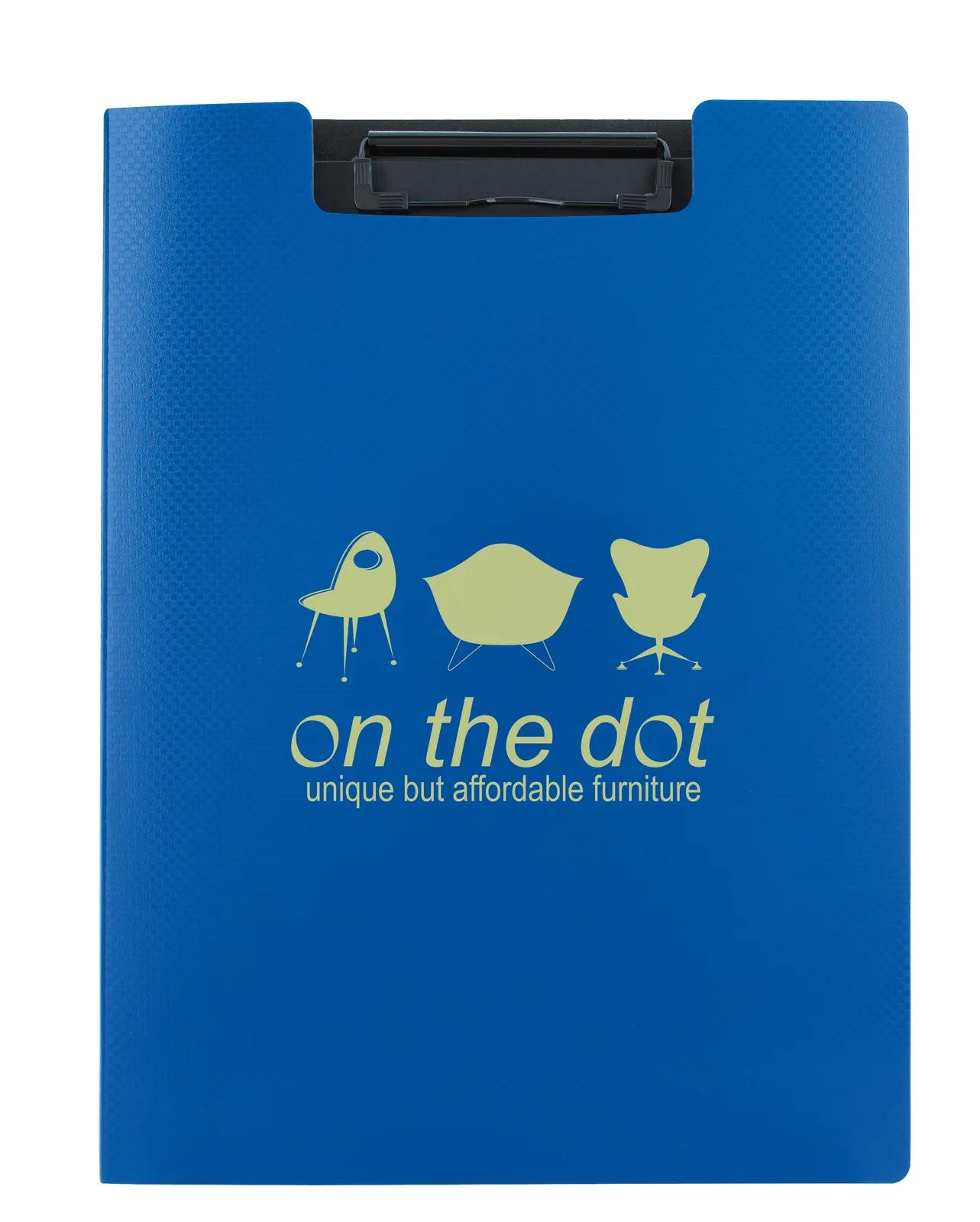 Clipboard Folder Interior Pocket Business Card Slot - 12.625 x 9.5 in - product view 3