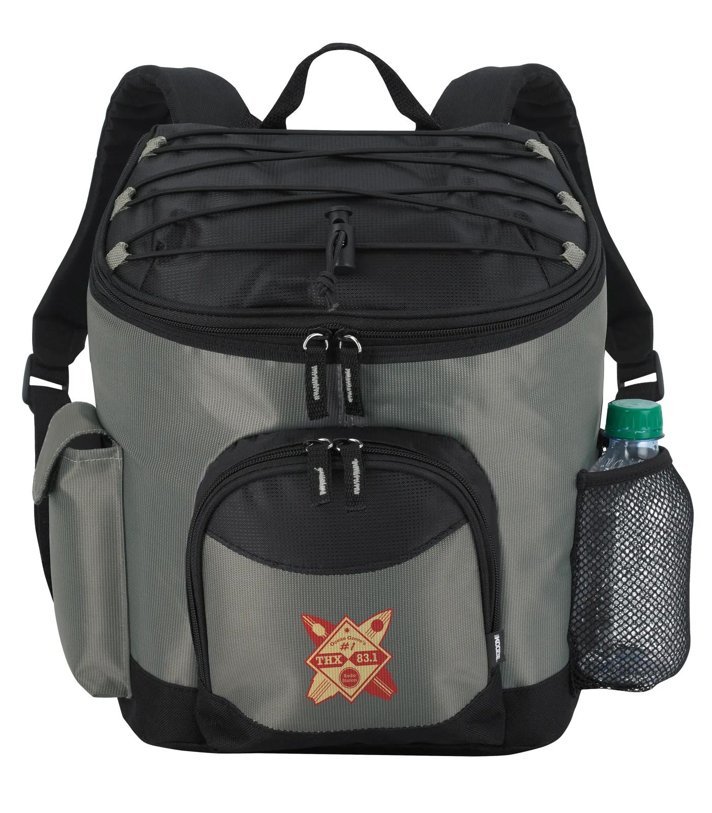 Cooler Backpack 10 Can Capacity Phone Side Pocket - 13.25 x 10.5 x 6.625 in - product view 6