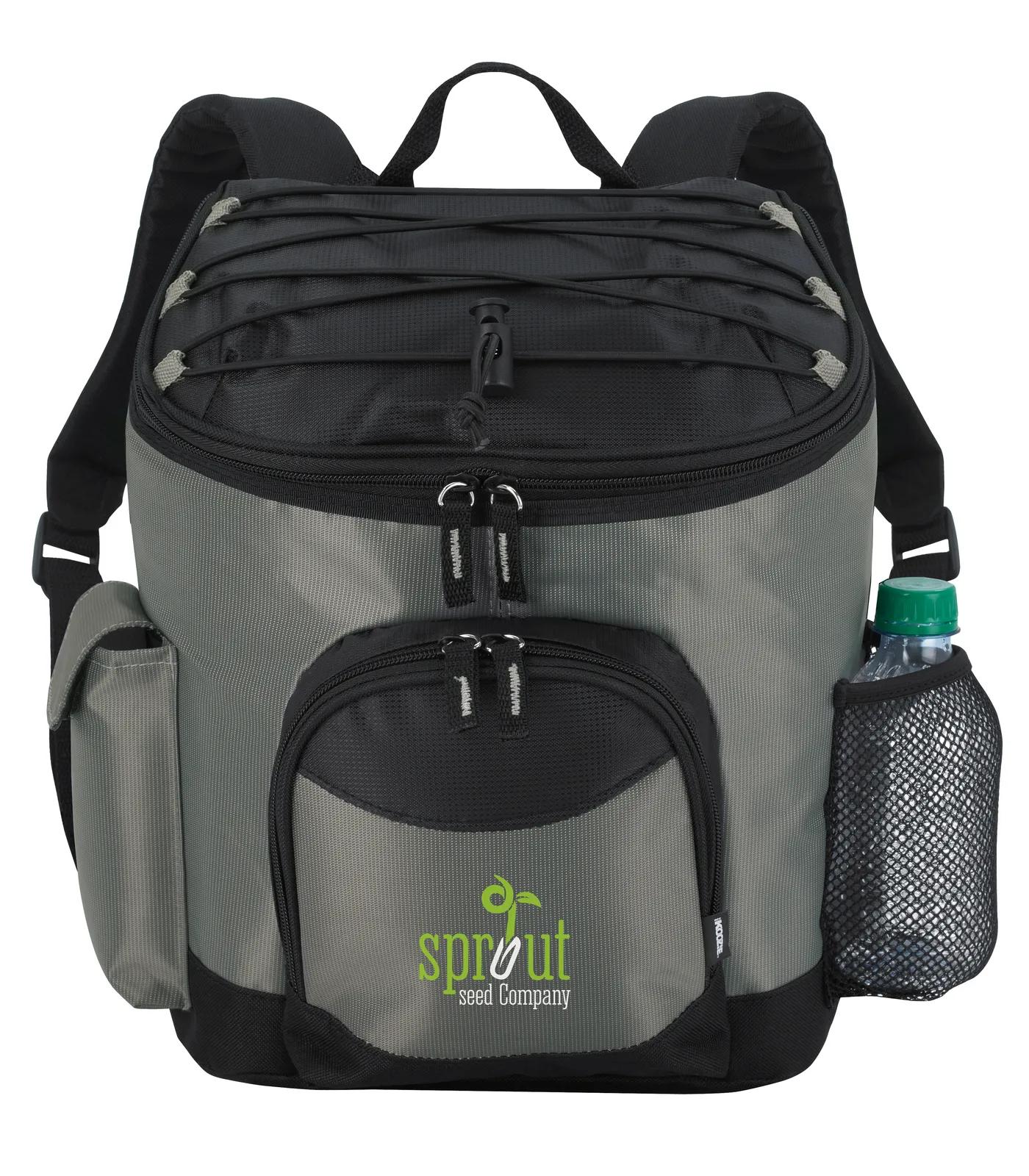 Cooler Backpack 10 Can Capacity Phone Side Pocket - 13.25 x 10.5 x 6.625 in - product view 7