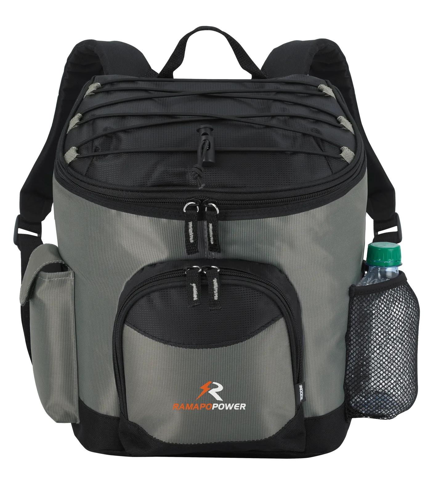 Cooler Backpack 10 Can Capacity Phone Side Pocket - 13.25 x 10.5 x 6.625 in - product view 8