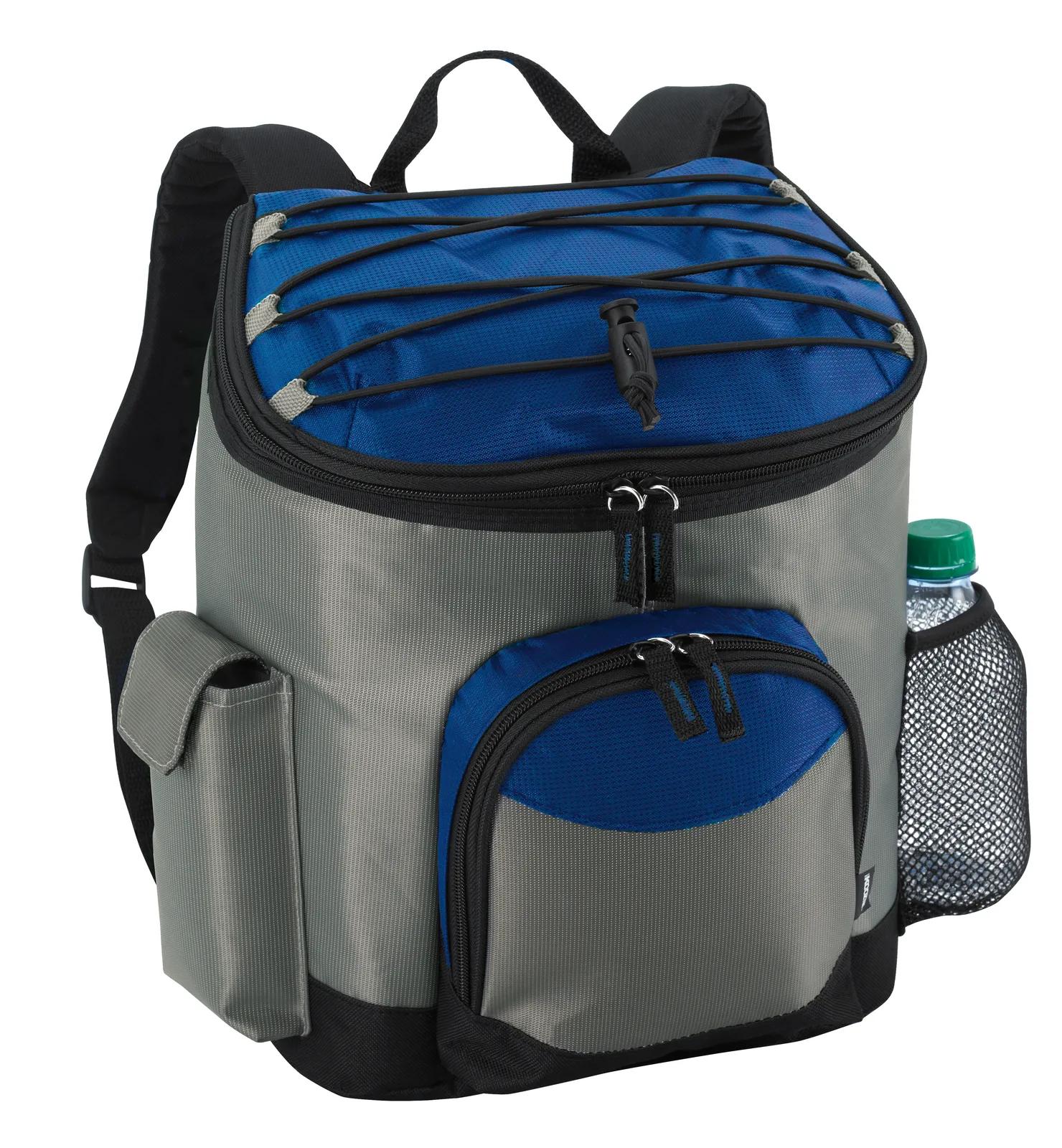 Cooler Backpack 10 Can Capacity Phone Side Pocket - 13.25 x 10.5 x 6.625 in - product view 13