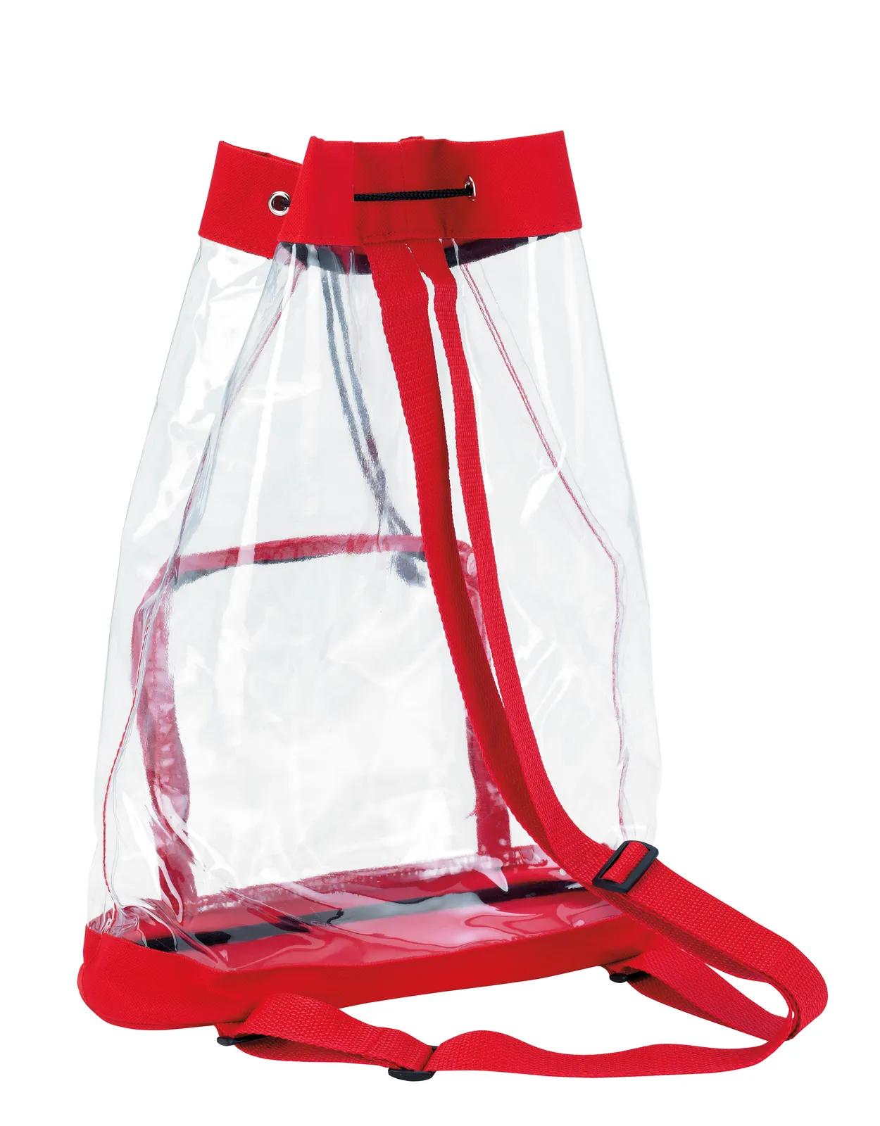 Clear Drawstring Backpack PVC Vinyl - 16.875 x 11.75 in - product view 5