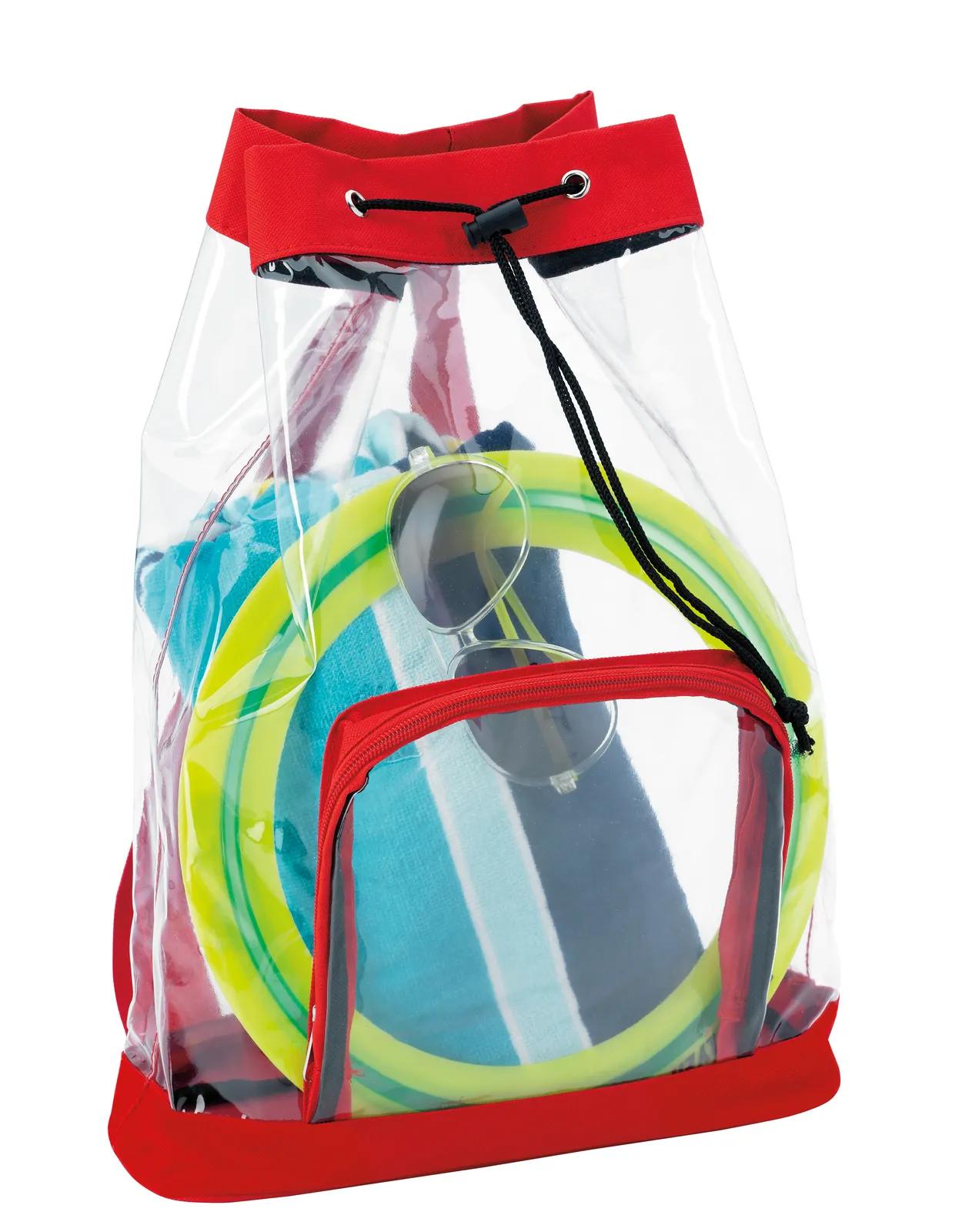 Clear Drawstring Backpack PVC Vinyl - 16.875 x 11.75 in - product view 6