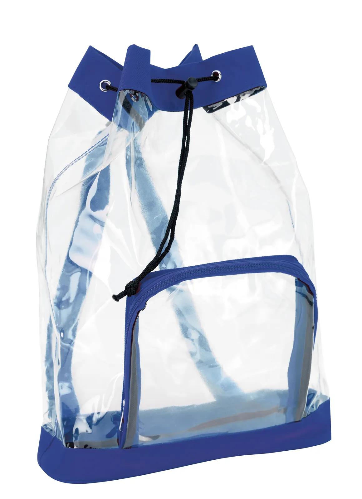 Clear Drawstring Backpack PVC Vinyl - 16.875 x 11.75 in - product view 7
