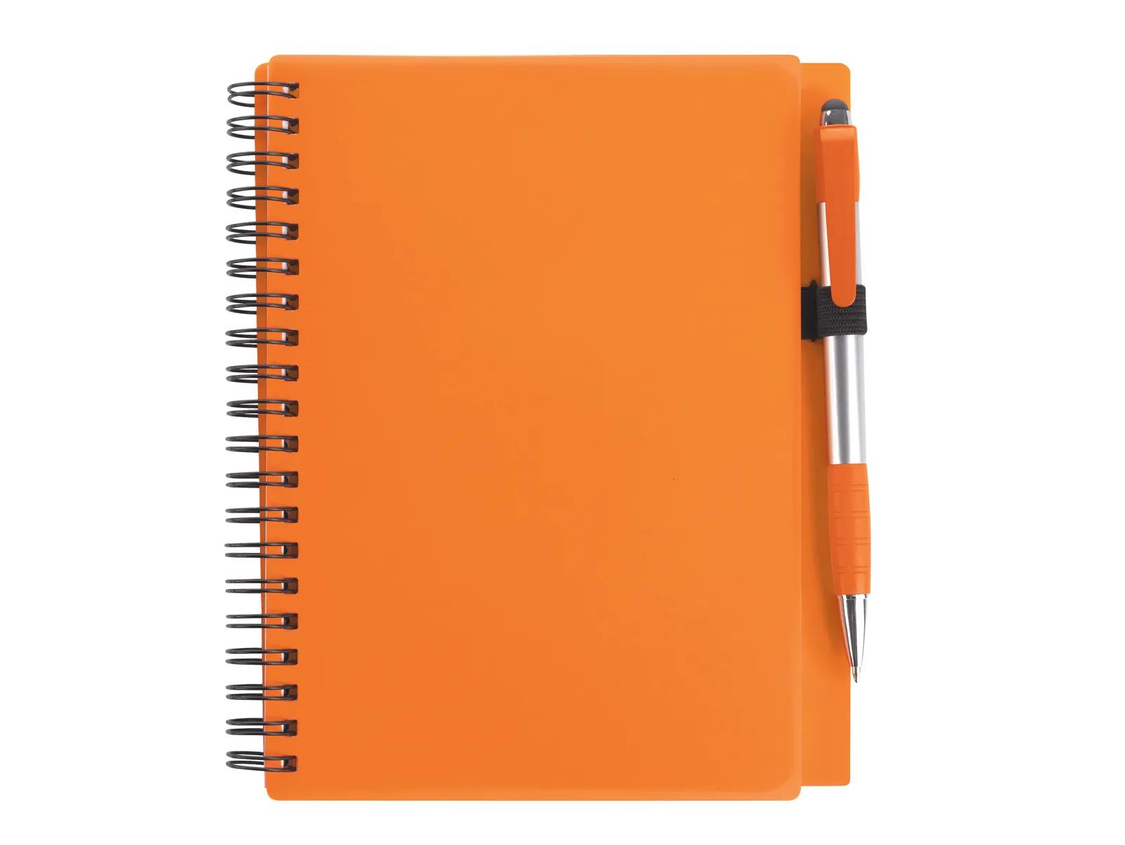 Notebook with Stylus Pen PP Plastic Cover - 7.125 x 5.875 in - product view 6