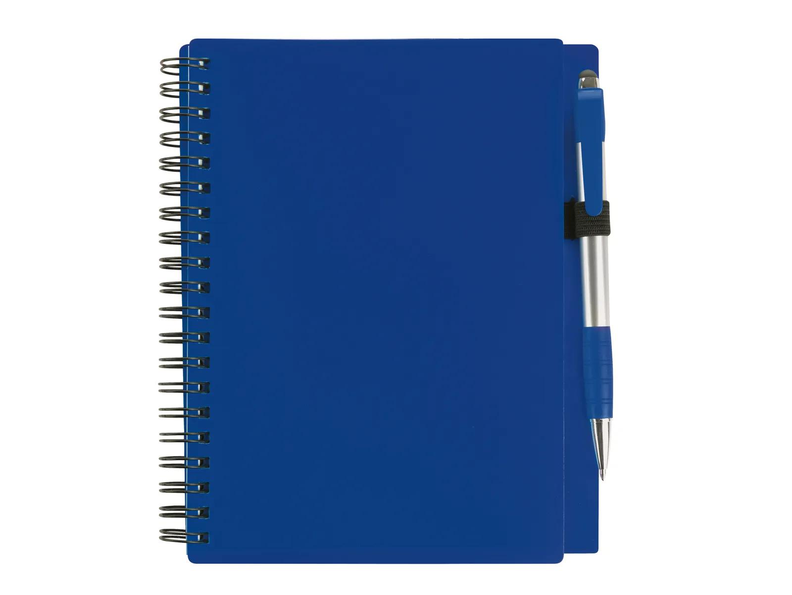 Notebook with Stylus Pen PP Plastic Cover - 7.125 x 5.875 in - product view 8