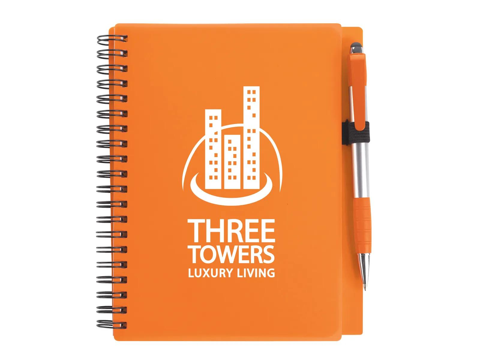 Notebook with Stylus Pen PP Plastic Cover - 7.125 x 5.875 in - product view 14