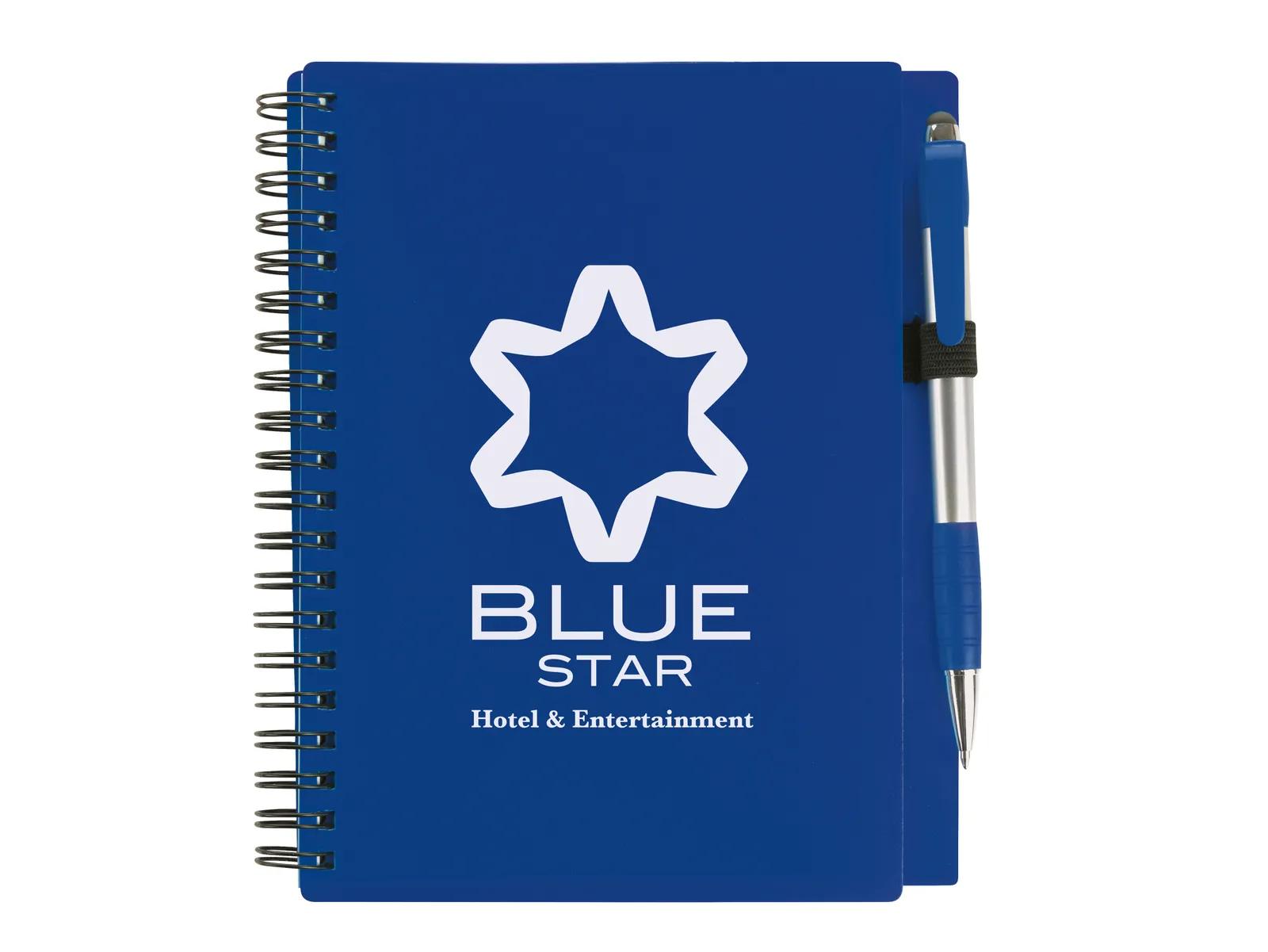 Notebook with Stylus Pen PP Plastic Cover - 7.125 x 5.875 in - product view 17