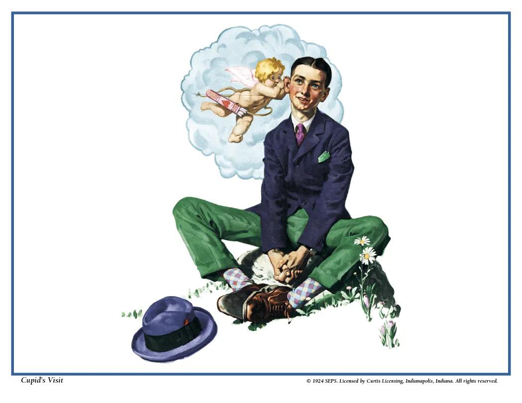 Norman Rockwell Wall Calendar FSC Paper UV Coated - 16.75 x 11 in - product view 6