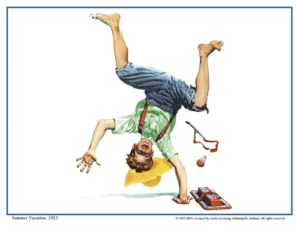 Norman Rockwell Wall Calendar FSC Paper UV Coated - 16.75 x 11 in - product view 9