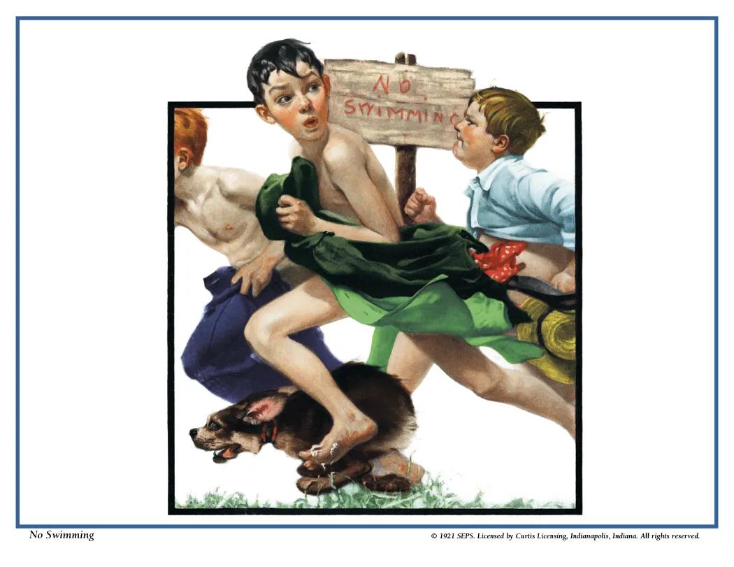 Norman Rockwell Wall Calendar FSC Paper UV Coated - 16.75 x 11 in - product view 11