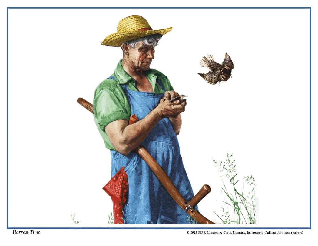 Norman Rockwell Wall Calendar FSC Paper UV Coated - 16.75 x 11 in - product view 12