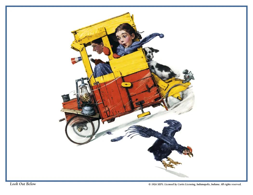 Norman Rockwell Wall Calendar FSC Paper UV Coated - 16.75 x 11 in - product view 14