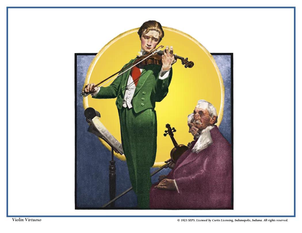 Norman Rockwell Wall Calendar FSC Paper UV Coated - 16.75 x 11 in - product view 15