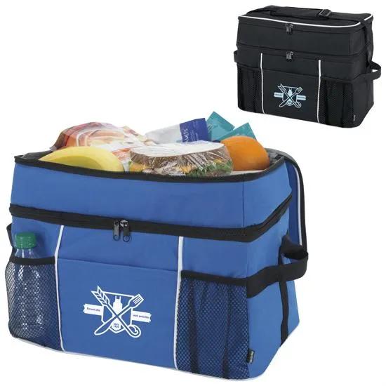 Double Compartment Cooler Bag 30 Can - 11 x 14 x 8.5 in