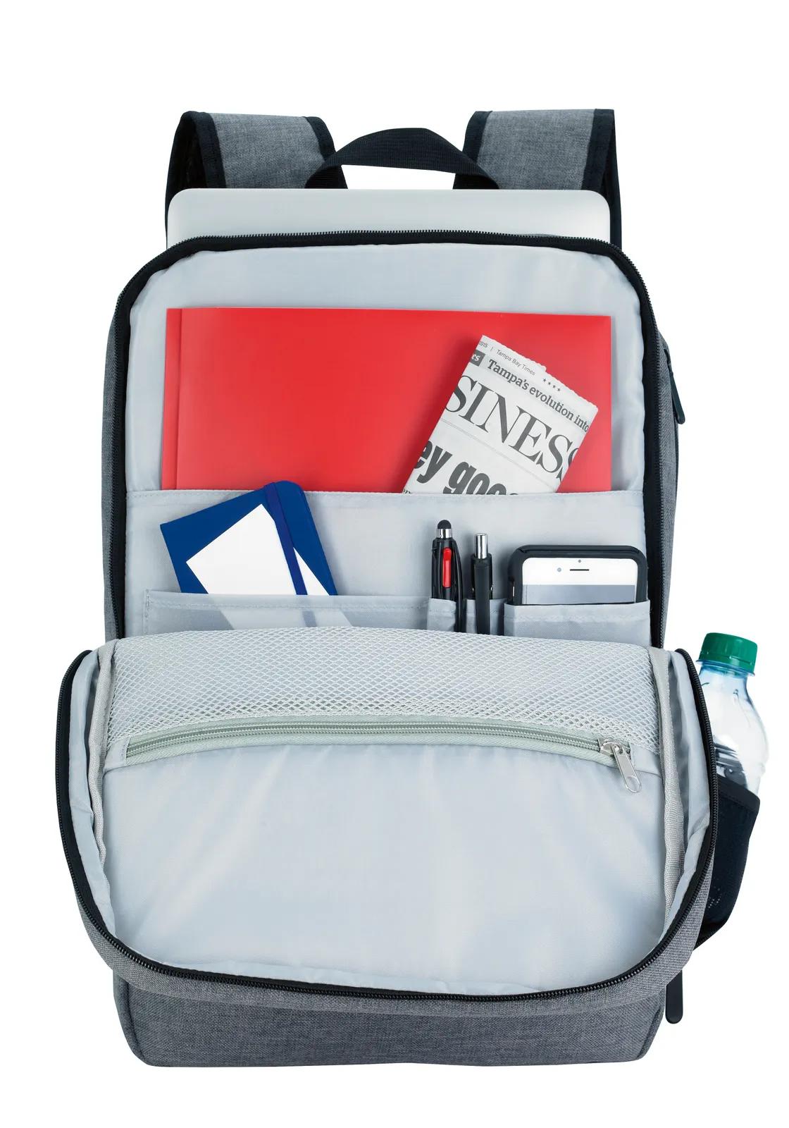 Business Backpack Padded Laptop Compartment - 17.375 x 11 in - product view 5