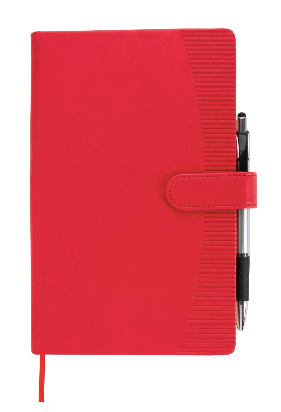 Leatherette Journal Magnetic Closure Striped Edge - 8.25 x 5.875 in - product view 6