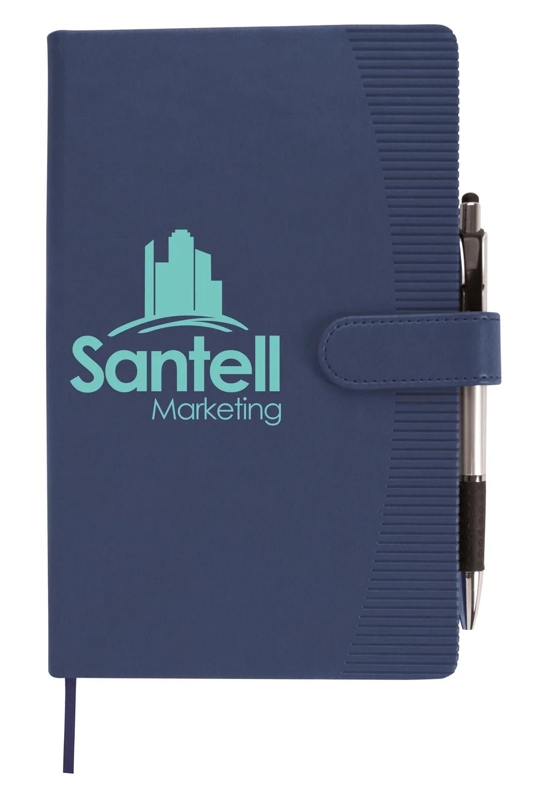 Leatherette Journal Magnetic Closure Striped Edge - 8.25 x 5.875 in - product view 13