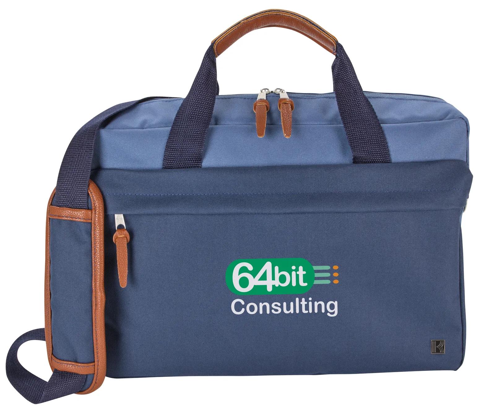 Laptop Briefcase PU Accents Padded Sleeve - 11 x 15.5 x 3.875 in - product view 7