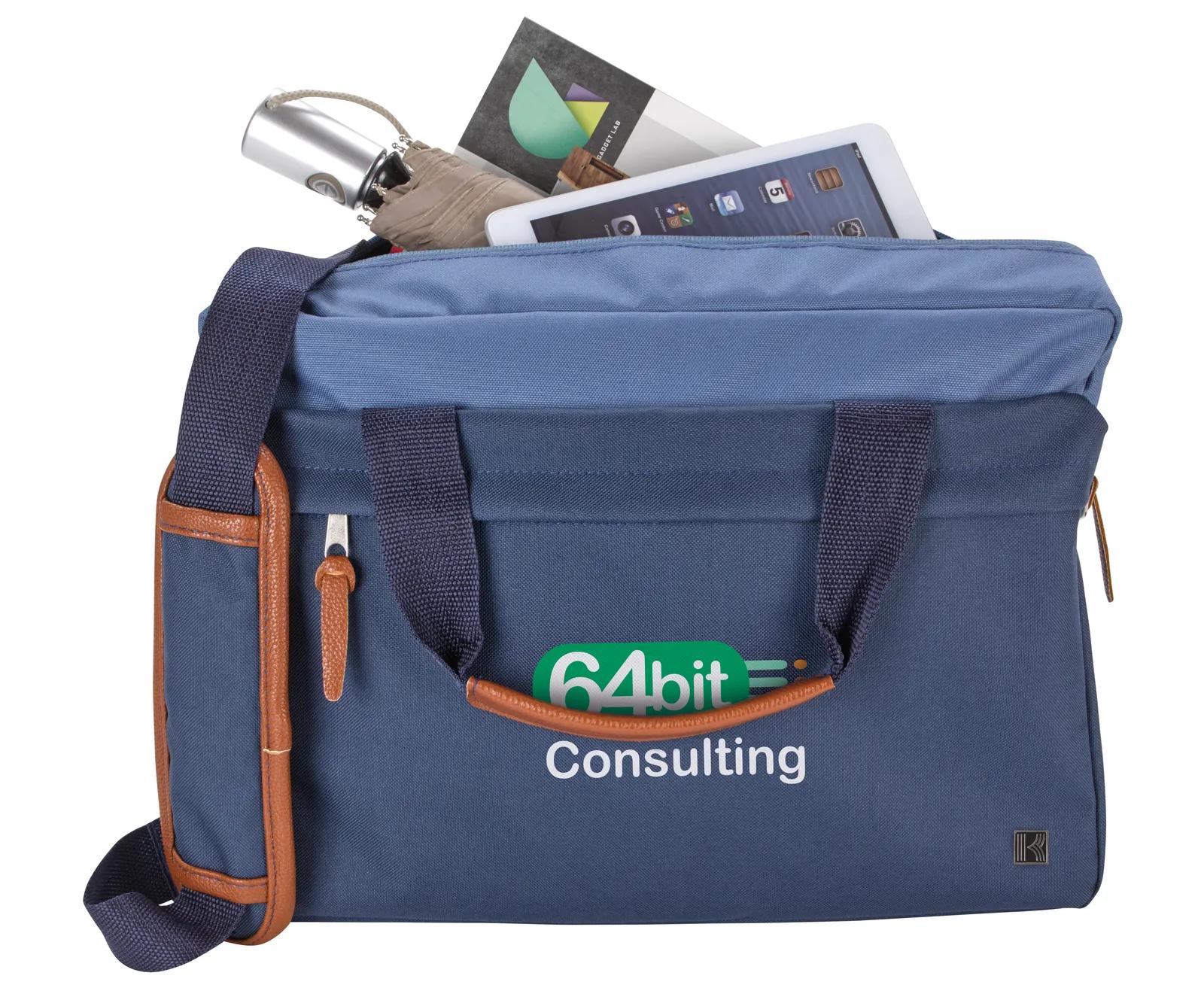 Laptop Briefcase PU Accents Padded Sleeve - 11 x 15.5 x 3.875 in - product view 10