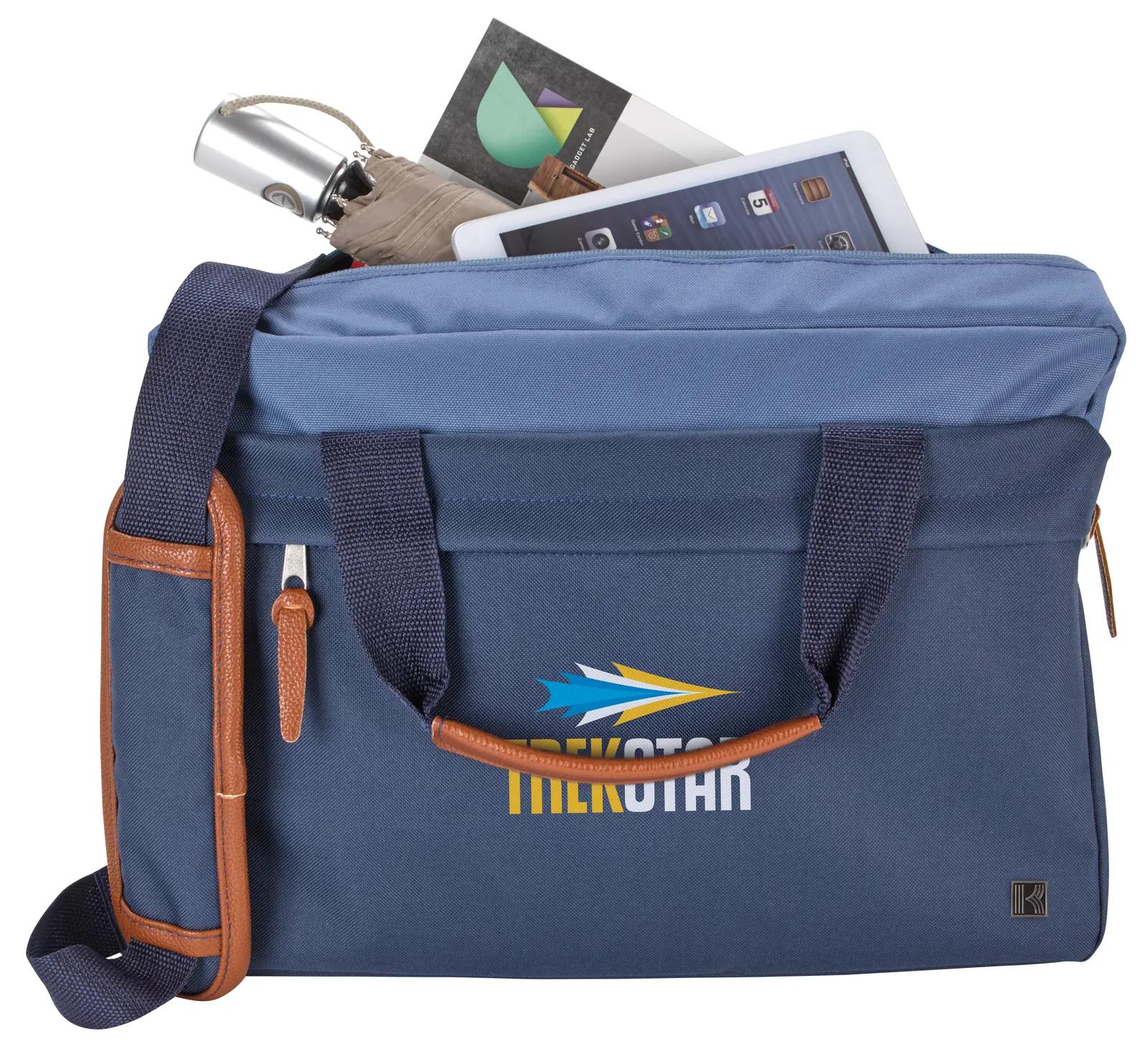 Laptop Briefcase PU Accents Padded Sleeve - 11 x 15.5 x 3.875 in - product view 11